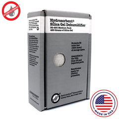 HYDROSORBENT SG450 product shot highlights 450 g silica gel for humidity protection