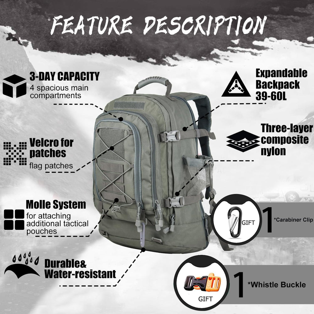 HYKING pack features a 3L hydration compartment for on-the-go sipping.