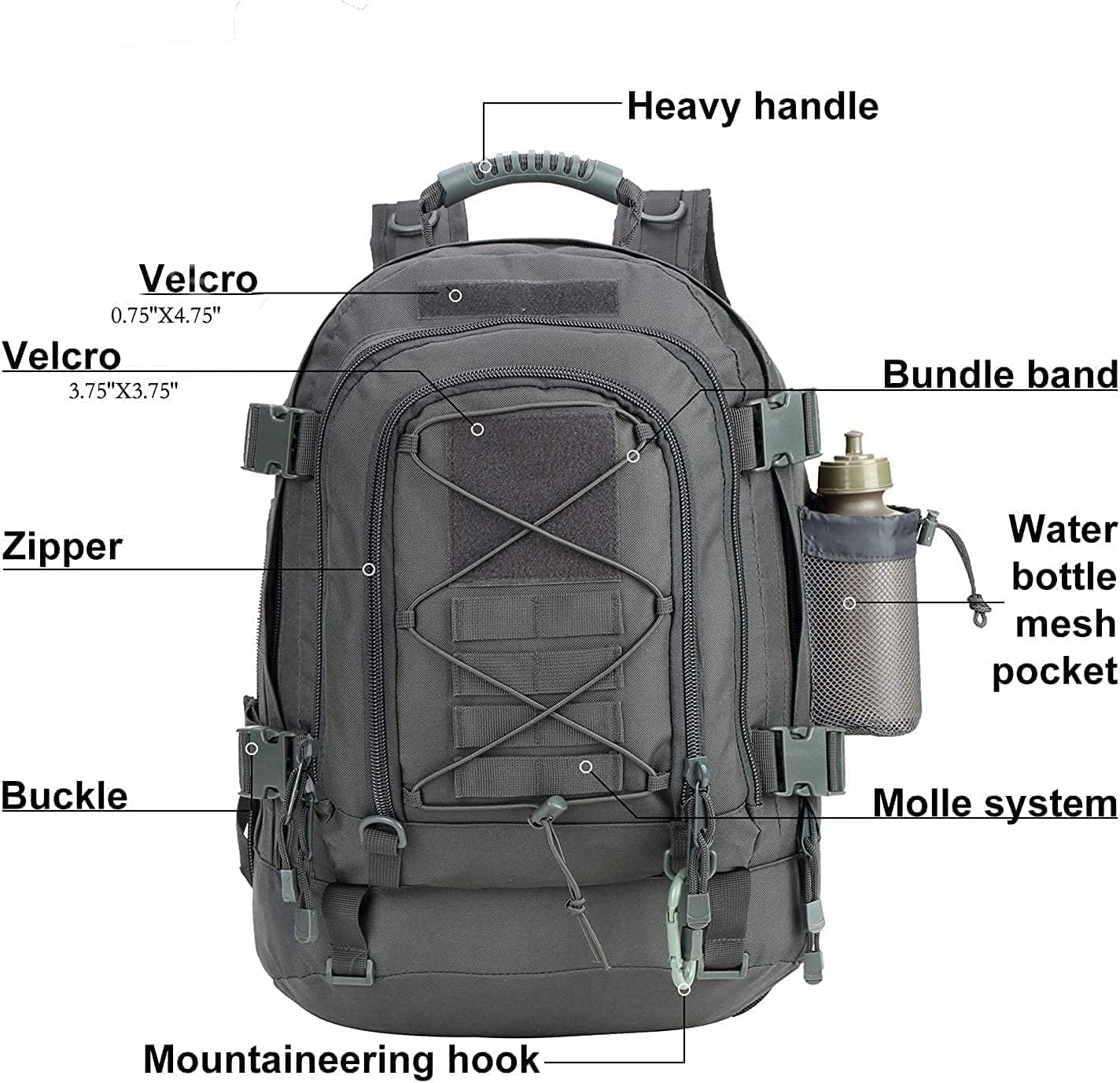 HYKING backpack with removable waist belt for comfortable carry on adventures.