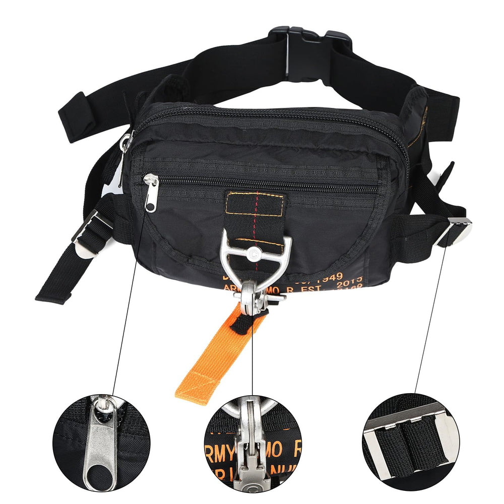 HYKING tactical waist pack main compartment organized for gear.