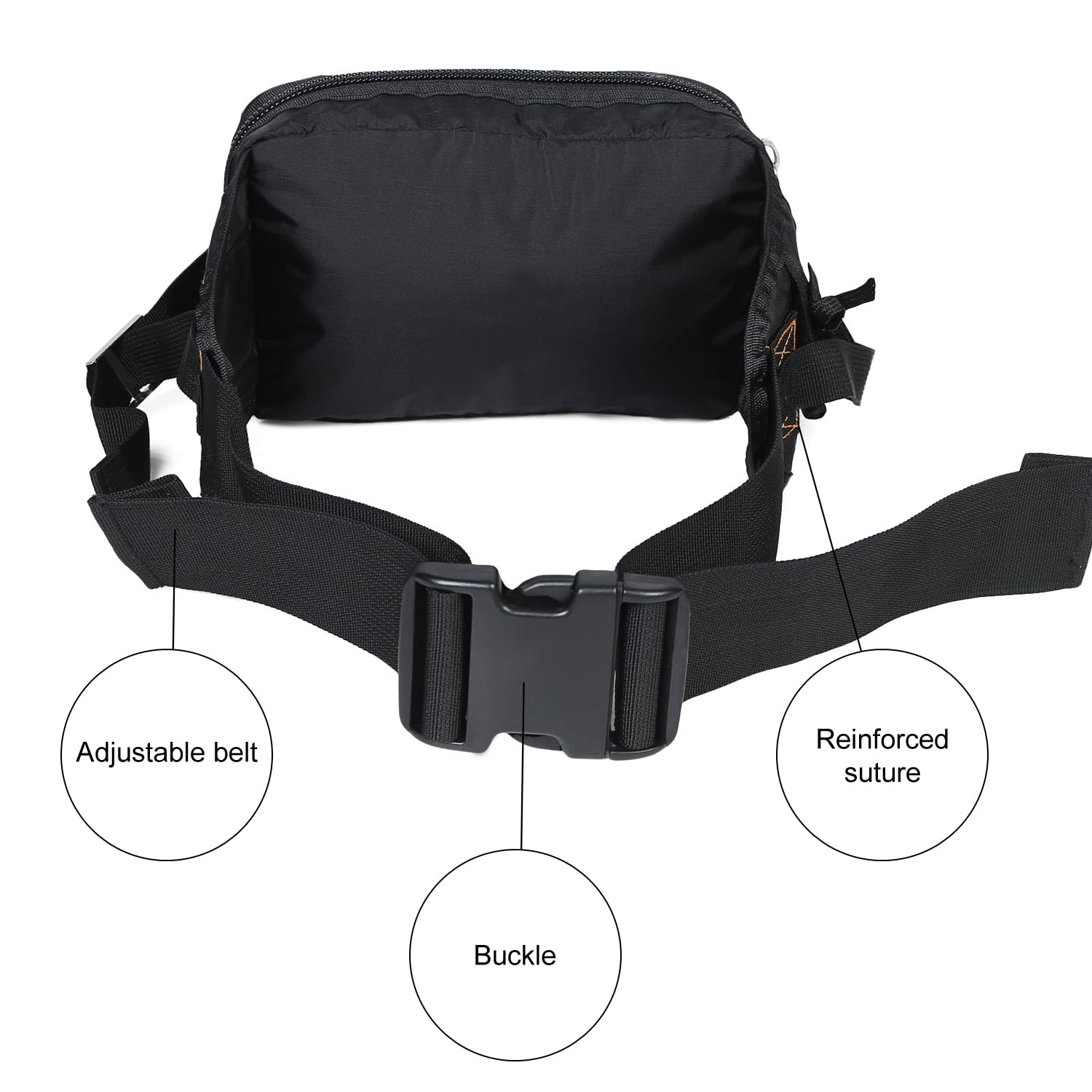 HYKING lightweight waist bag with quick-release shoulder strap.