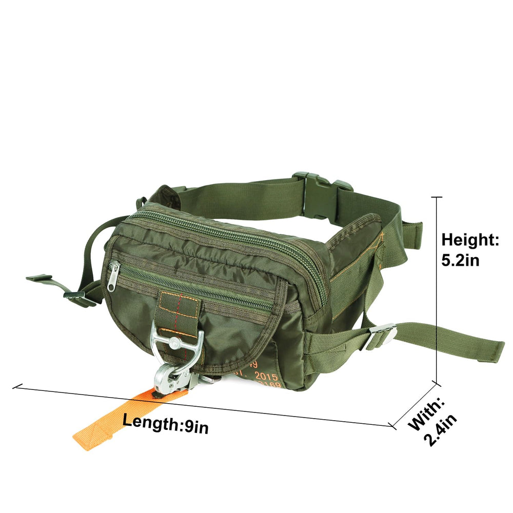 HYKING US Air Force deployment bag side pocket for organized small items.