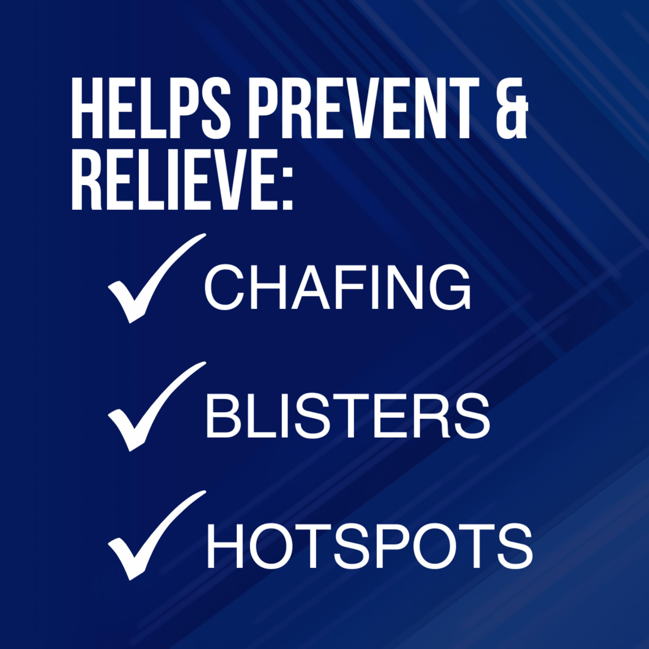 Hyland's relief applied on areas prone to chafing provides reliable protection