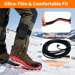 Hyliaty calf strap anti-slip design keeps insoles secure.