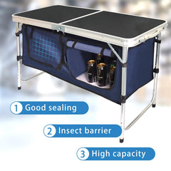 HYMnature durable aluminum frame provides sturdy support for camping and backyard gatherings.