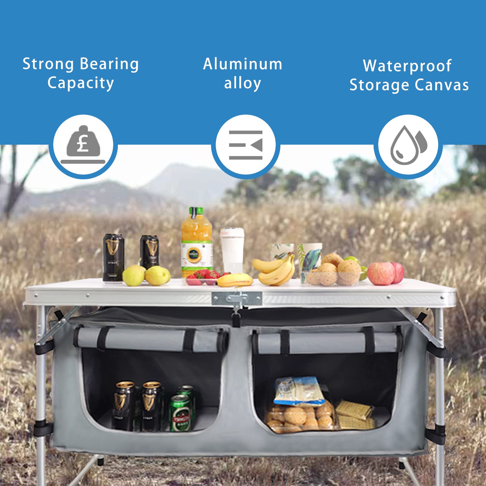 HYMnature easy-transport-handle enables quick moves between spots.
