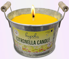 Hyoola galvanized bucket closeup highlights durable outdoor design and clean burn.