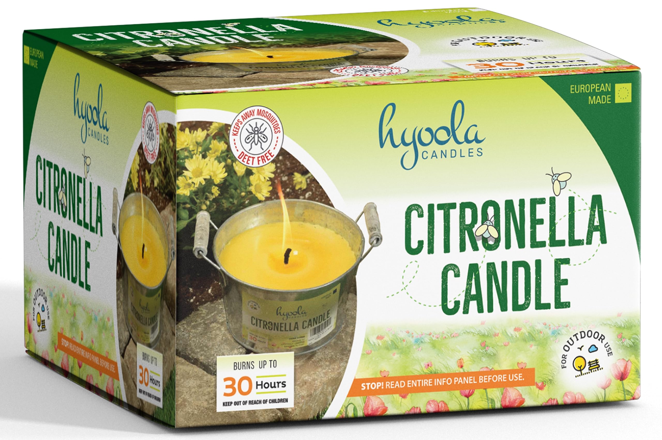 Hyoola mosquito repellency visual showing insects kept away during evening relaxation.