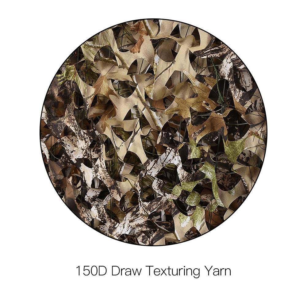 HYOUT camo netting bulk roll camping perimeter creates discreet campsite boundaries.