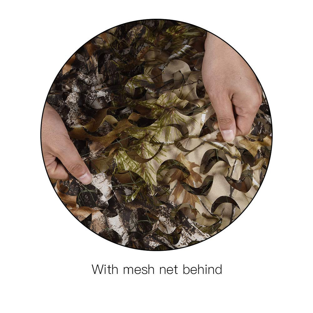 HYOUT camo netting bulk roll close-up mesh texture demonstrates durability.