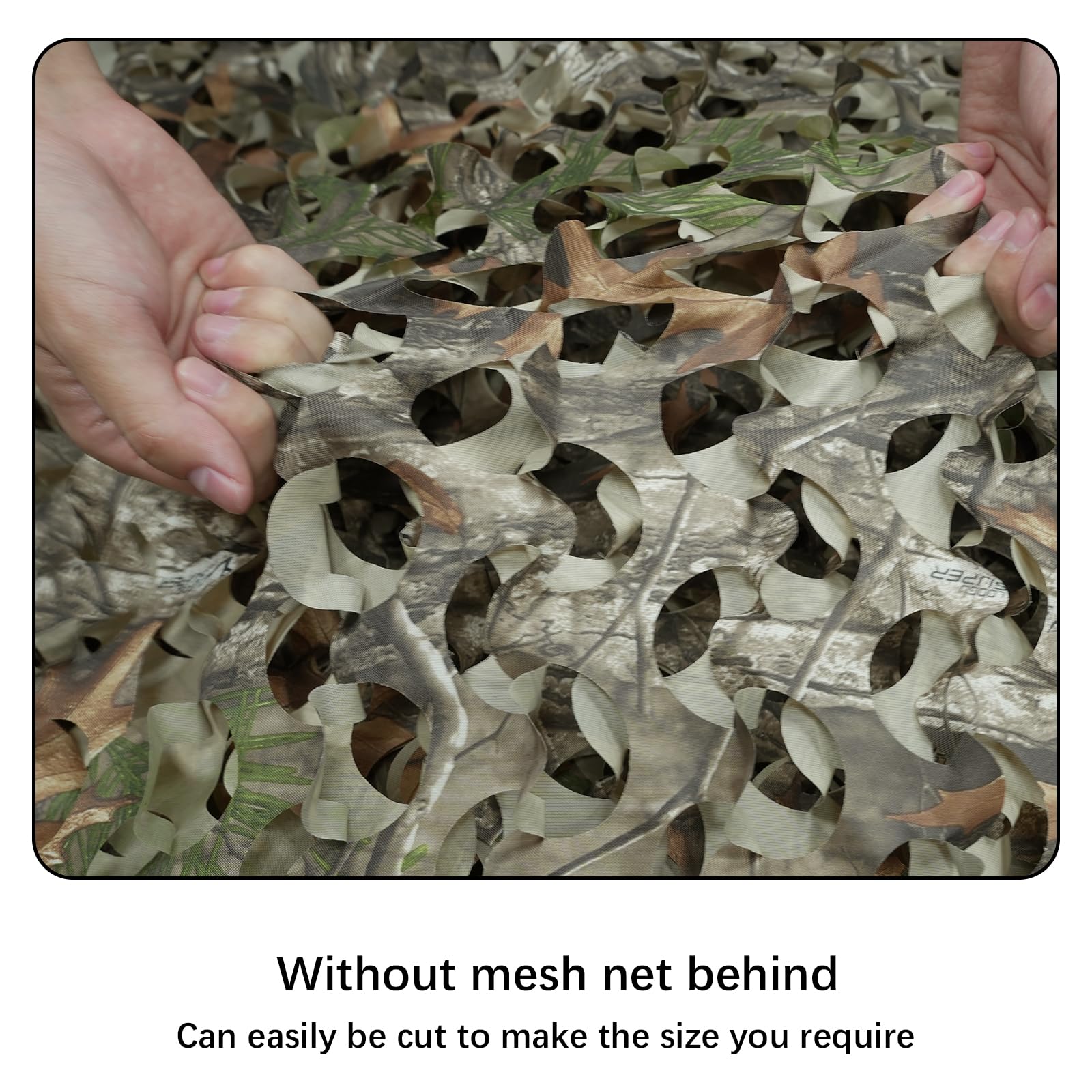 HYOUT camo netting cut-to-size design enables custom-fit applications