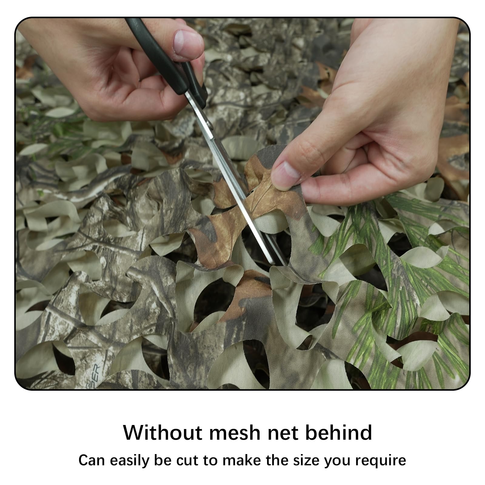 HYOUT camo netting tear-resistant fabric withstands rugged outdoor use