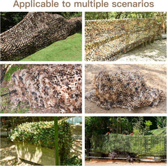 HYOUT camo netting cut-to-size demonstrates easy customization for shelters