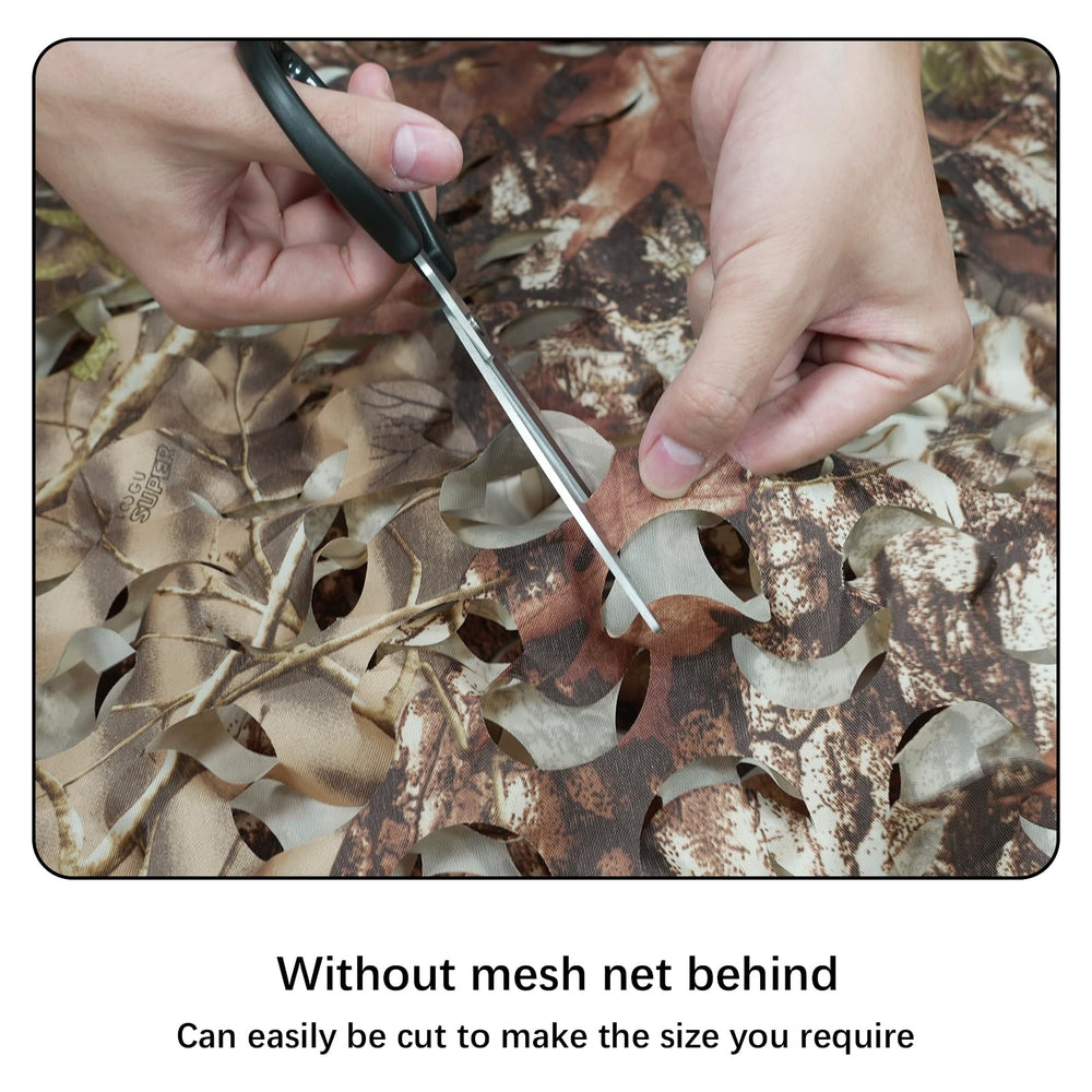 HYOUT camo netting provides concealment with natural surroundings while keeping terrain visible.