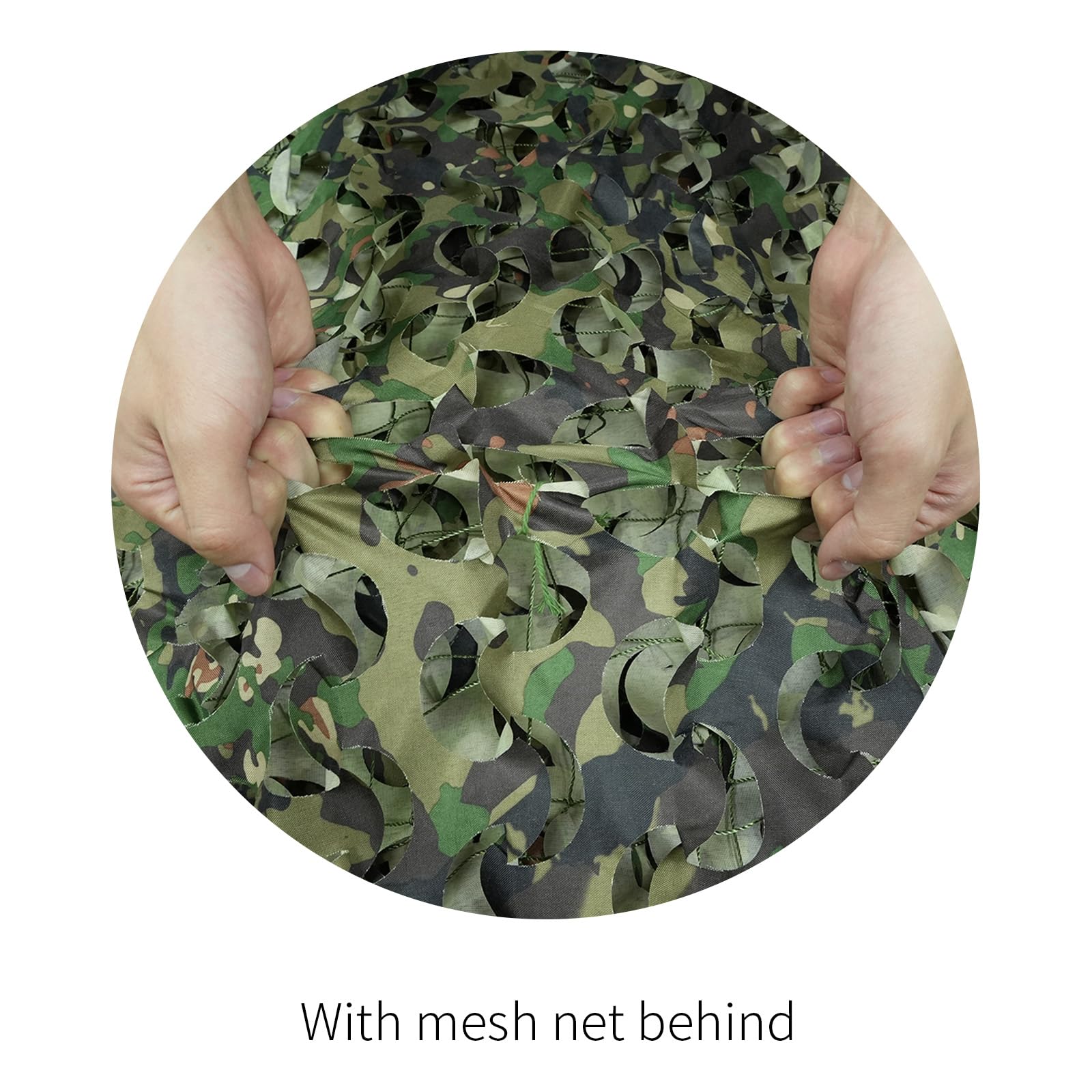 HYOUT camo netting garden screening decoration shows practical outdoor backdrop with leafy look