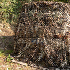 HYOUT camo netting hunting blind setup adds natural stealth for field blinds.