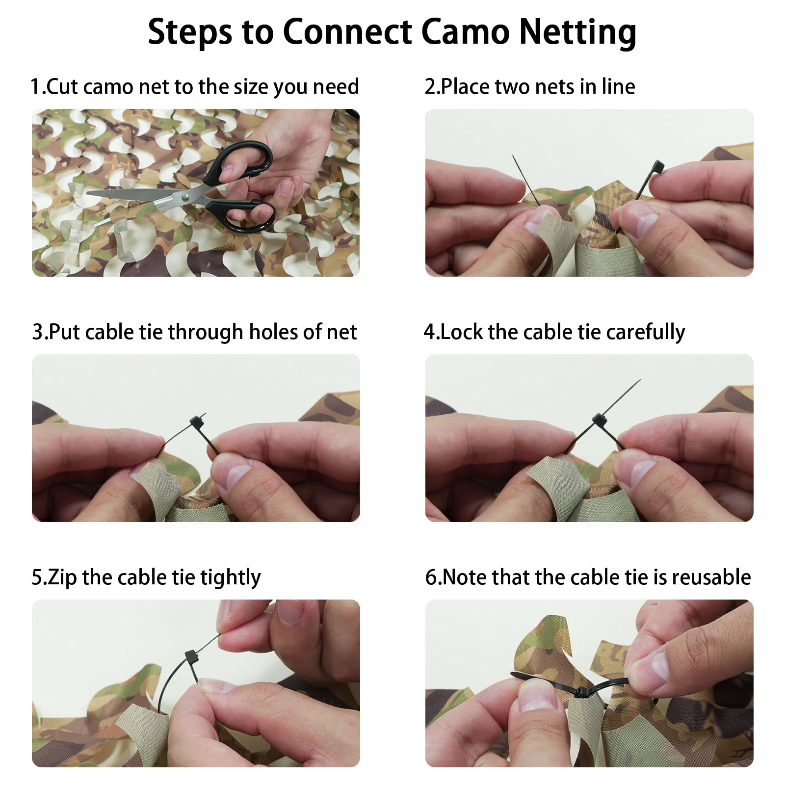 HYOUT camo netting military party decor for authentic ambiance.