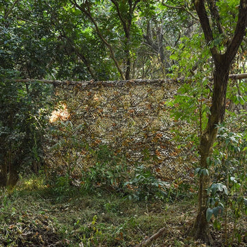 HYOUT camo netting photography backdrop helps camouflage during shoots.