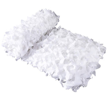 HYOUT camo netting white snow for winter decoration and shade.