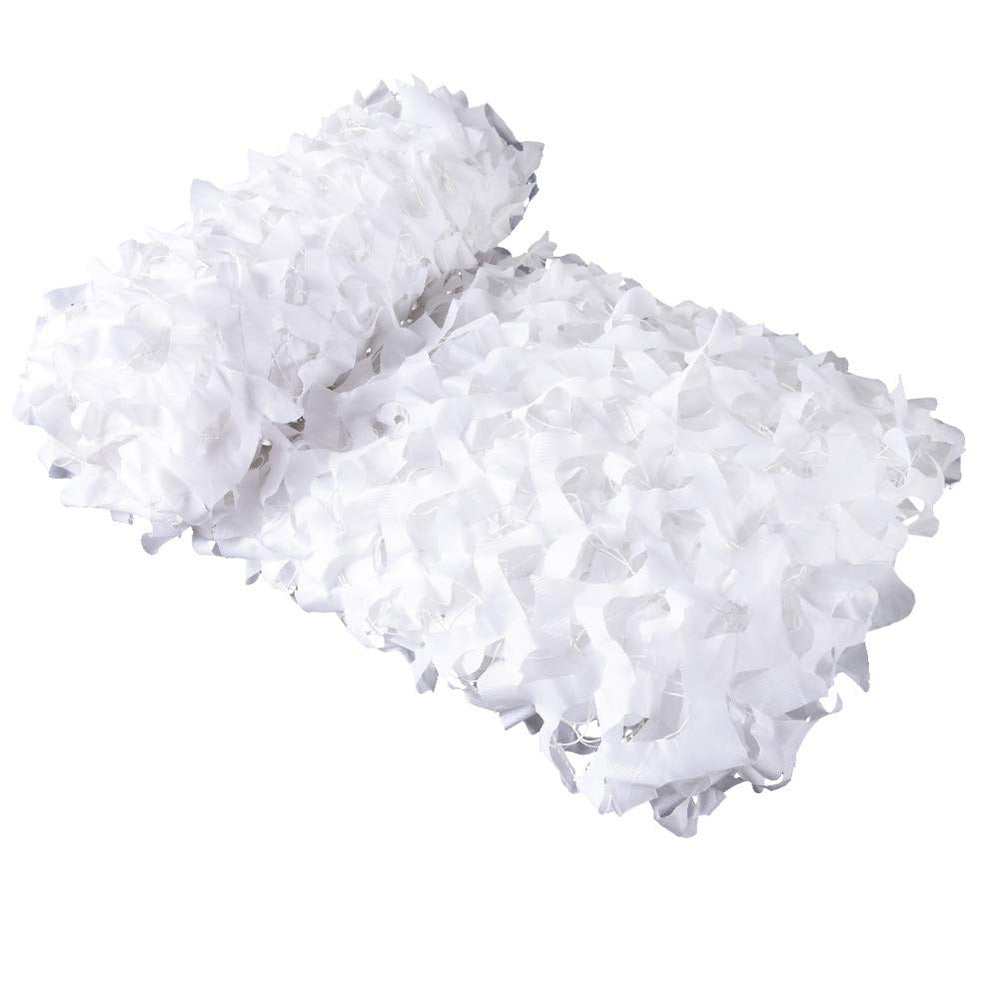 HYOUT camo netting white snow for winter decoration and shade.