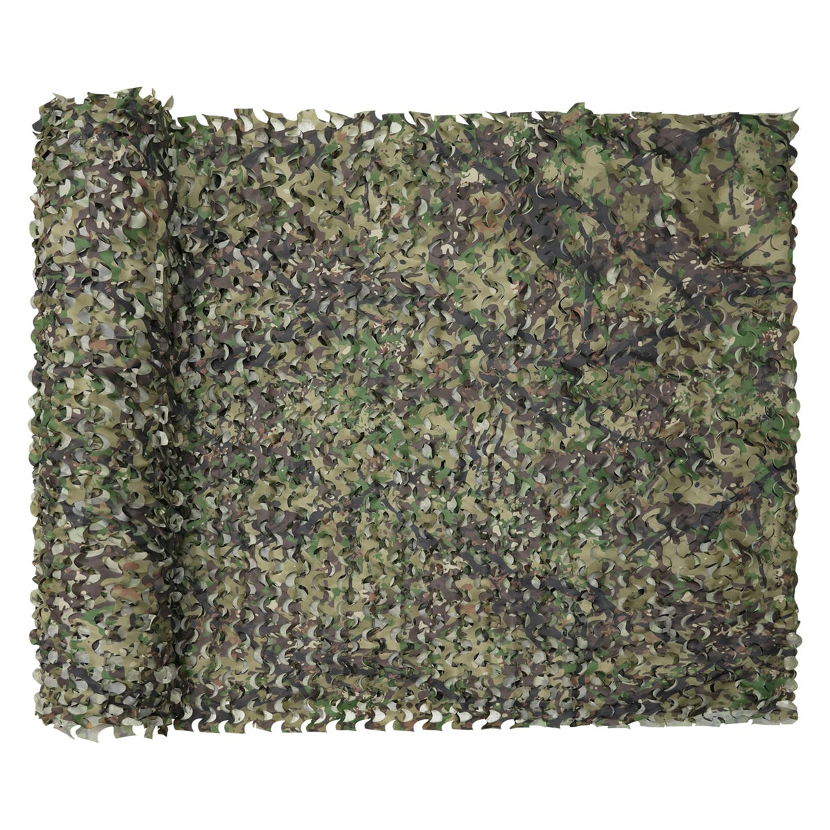 HYOUT camo netting woodland pattern closeup for realistic concealment and outdoor versatility.