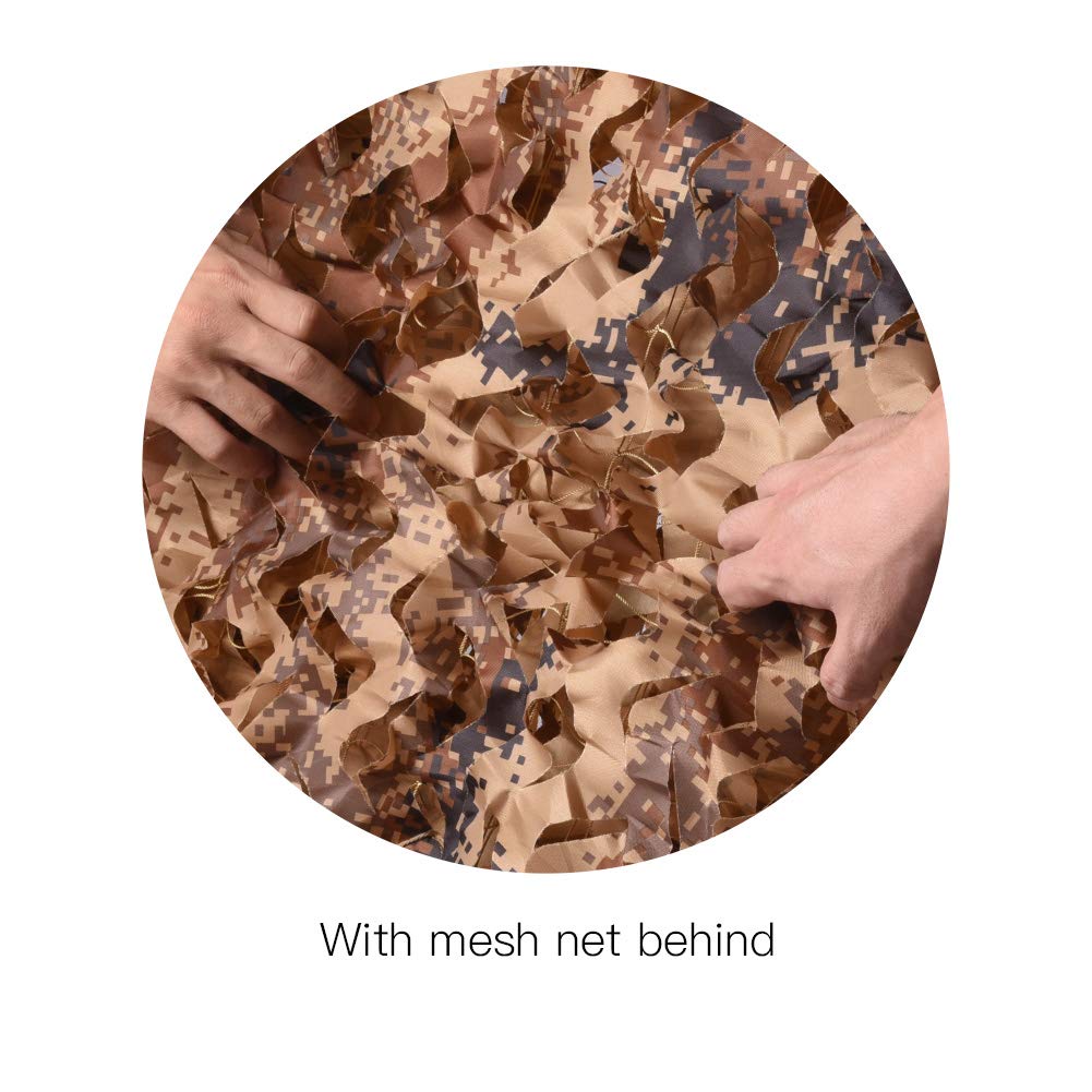 HYOUT camouflage netting lightweight material ideal for portable sunshade and travel