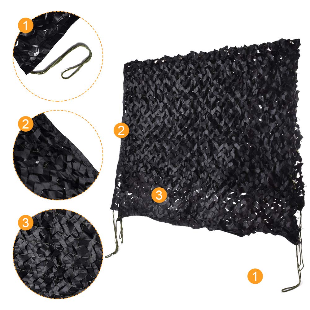 HYOUT camouflage netting mesh detail highlights breathable material for lightweight gear.