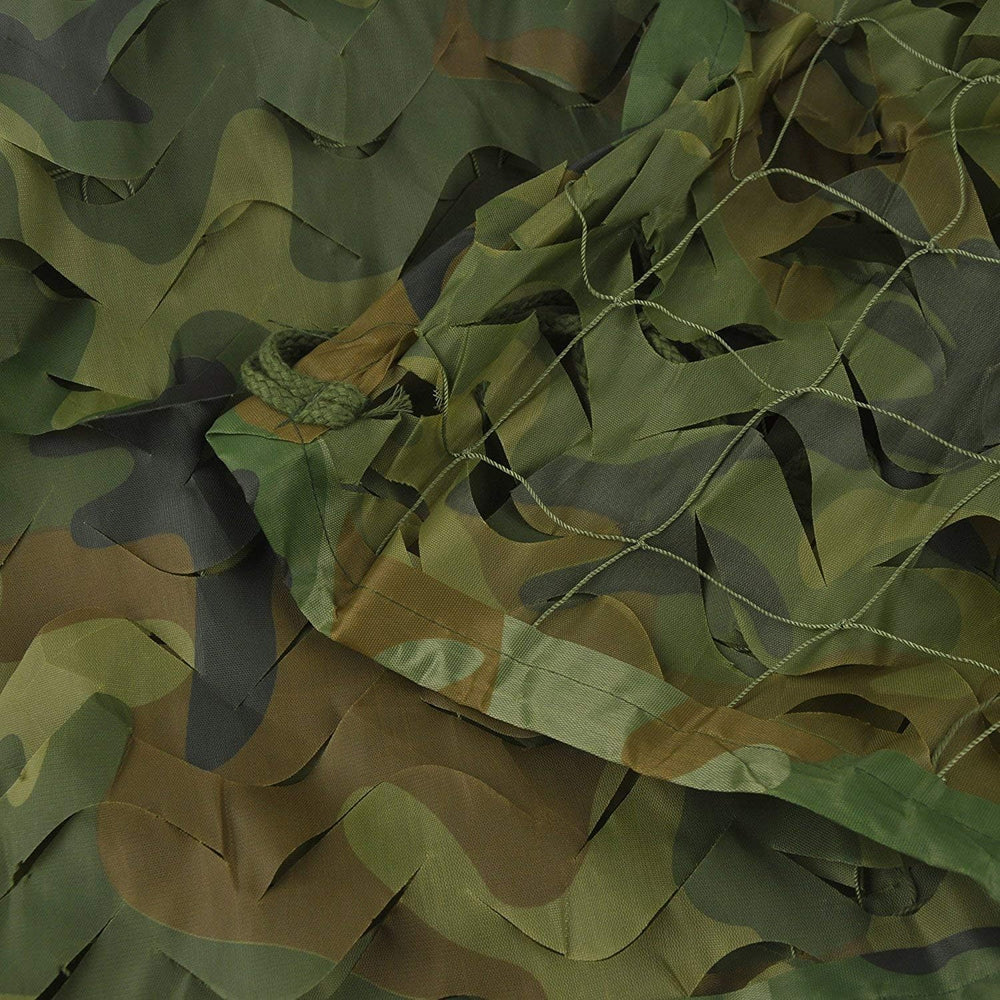 HYOUT camouflage netting used as garden screen to reduce glare and privacy.