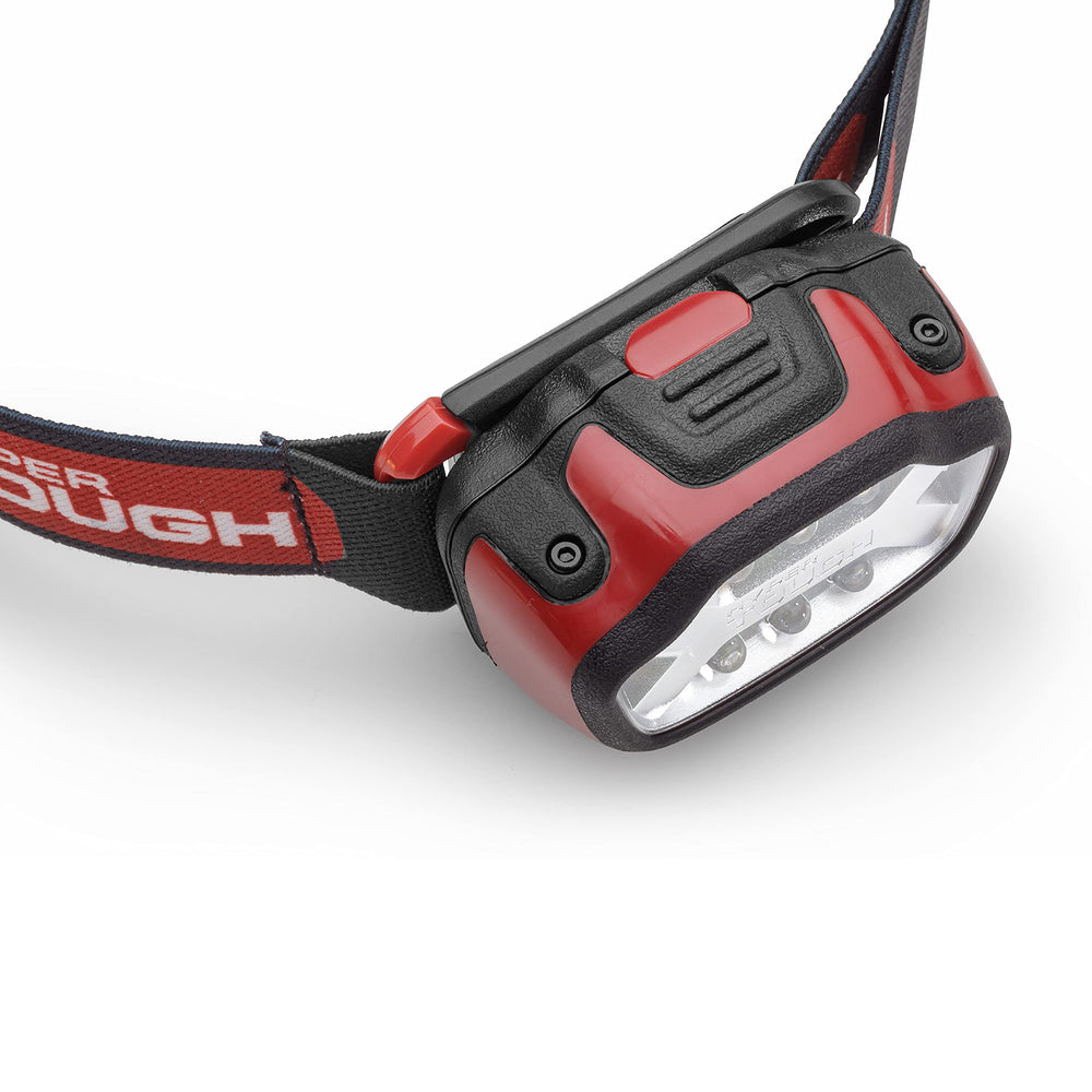 Hyper Tough headlamp low mode provides 50 lumens for extended, hands-free tasks