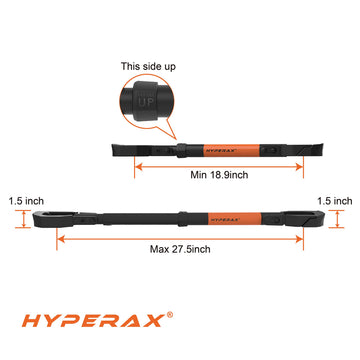 HyperAX supports up to 70 lbs, ideal for sturdy e-bikes.
