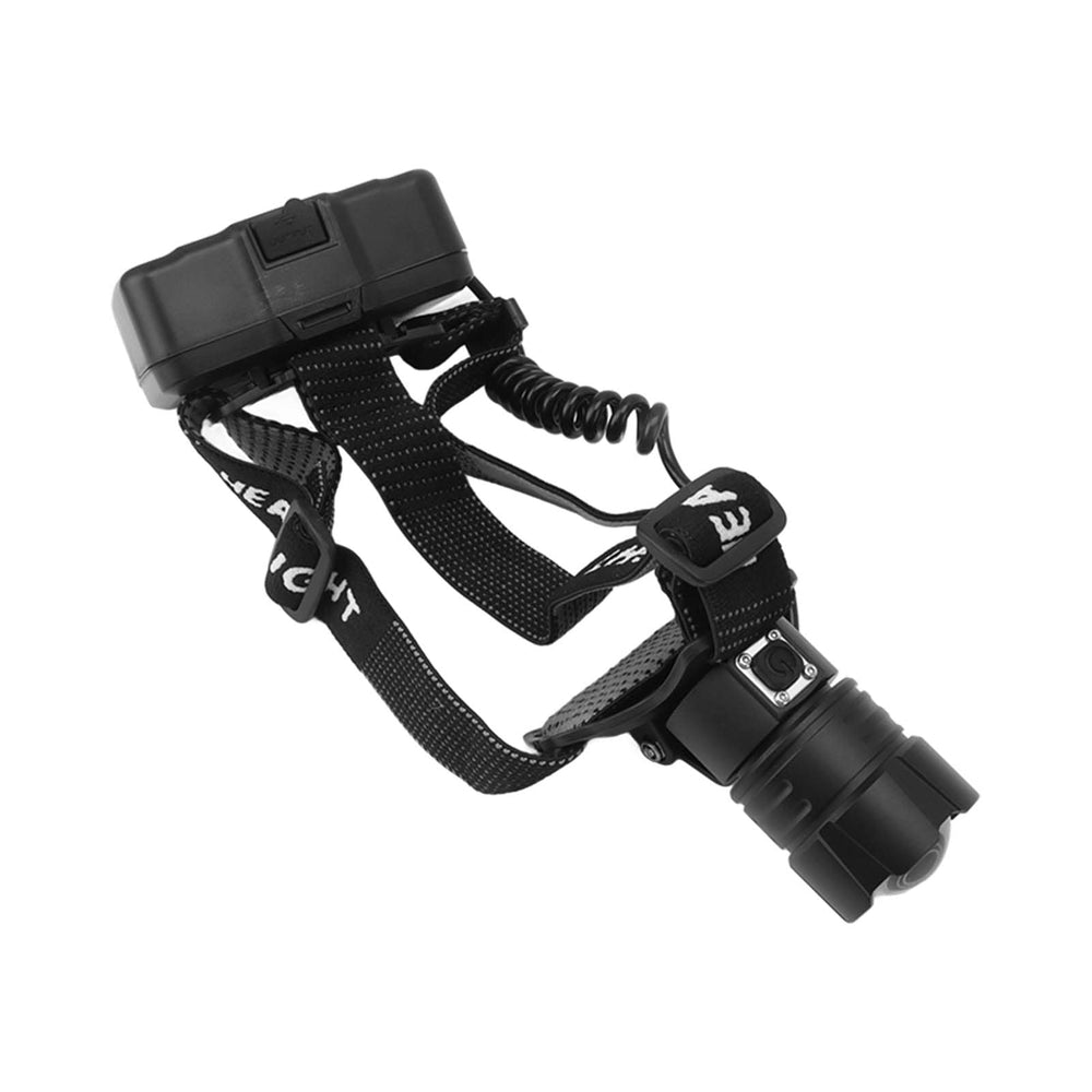 Hyuduo headlamp with 90 degree adjustment enabling versatile, hands free lighting options.