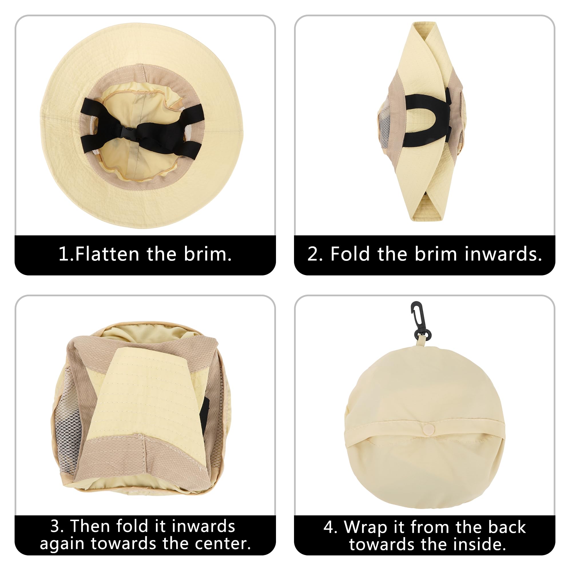 Hyuyikuwol beige surf hat complements outfits while shielding skin.
