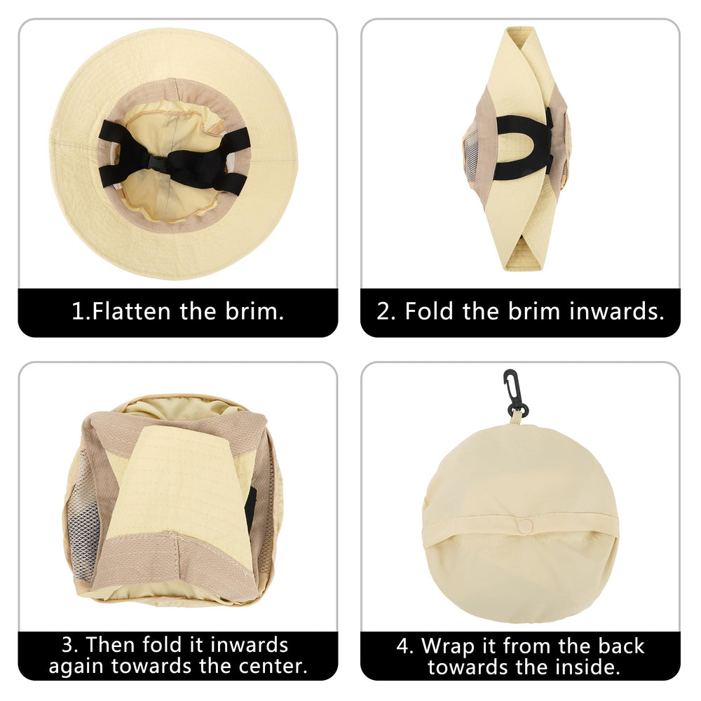 Hyuyikuwol beige surf hat complements outfits while shielding skin.