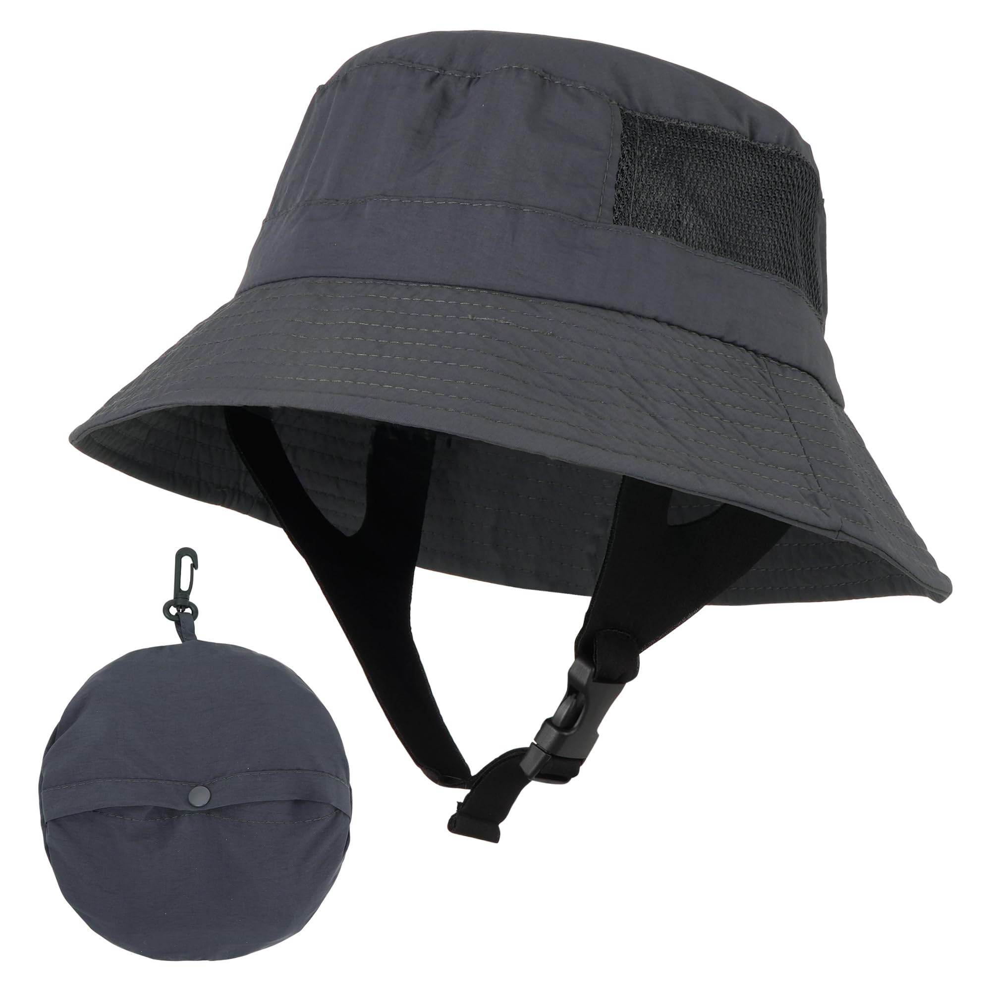 Hyuyikuwol bucket surf hat front view showing shade and style for sunny days