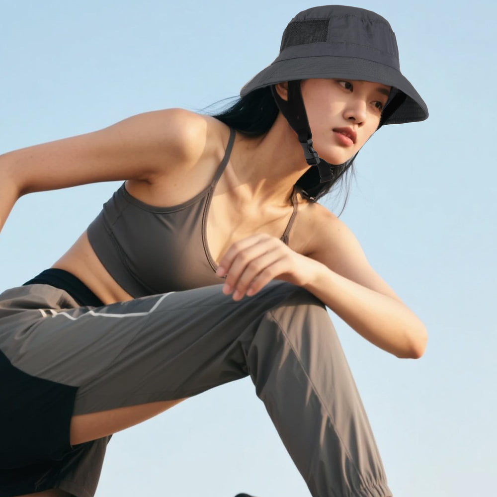 Hyuyikuwol bucket surf hat UPF50+ fabric shields skin from sun
