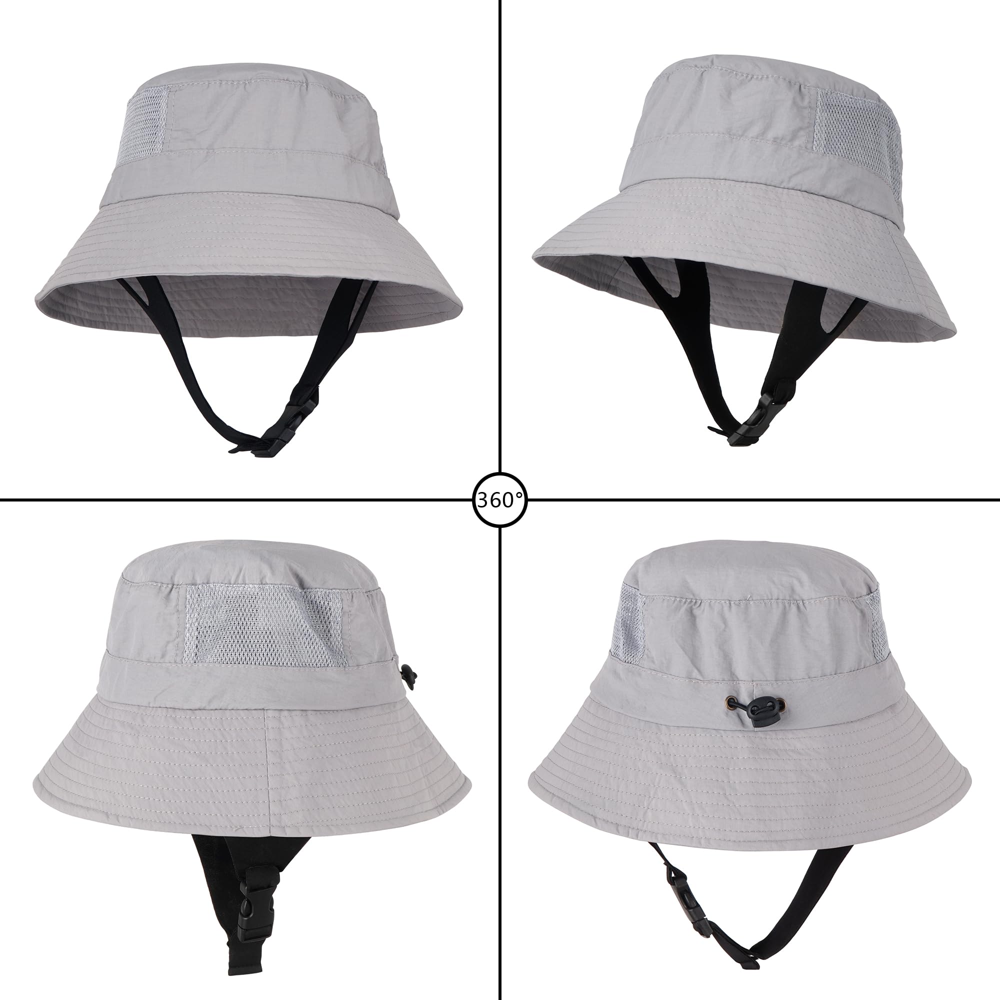 Hyuyikuwol summer mesh cap with chin strap stays secure on the water.