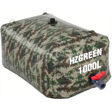 HZGREEN water bladder 1000L folded for compact storage and easy transport.