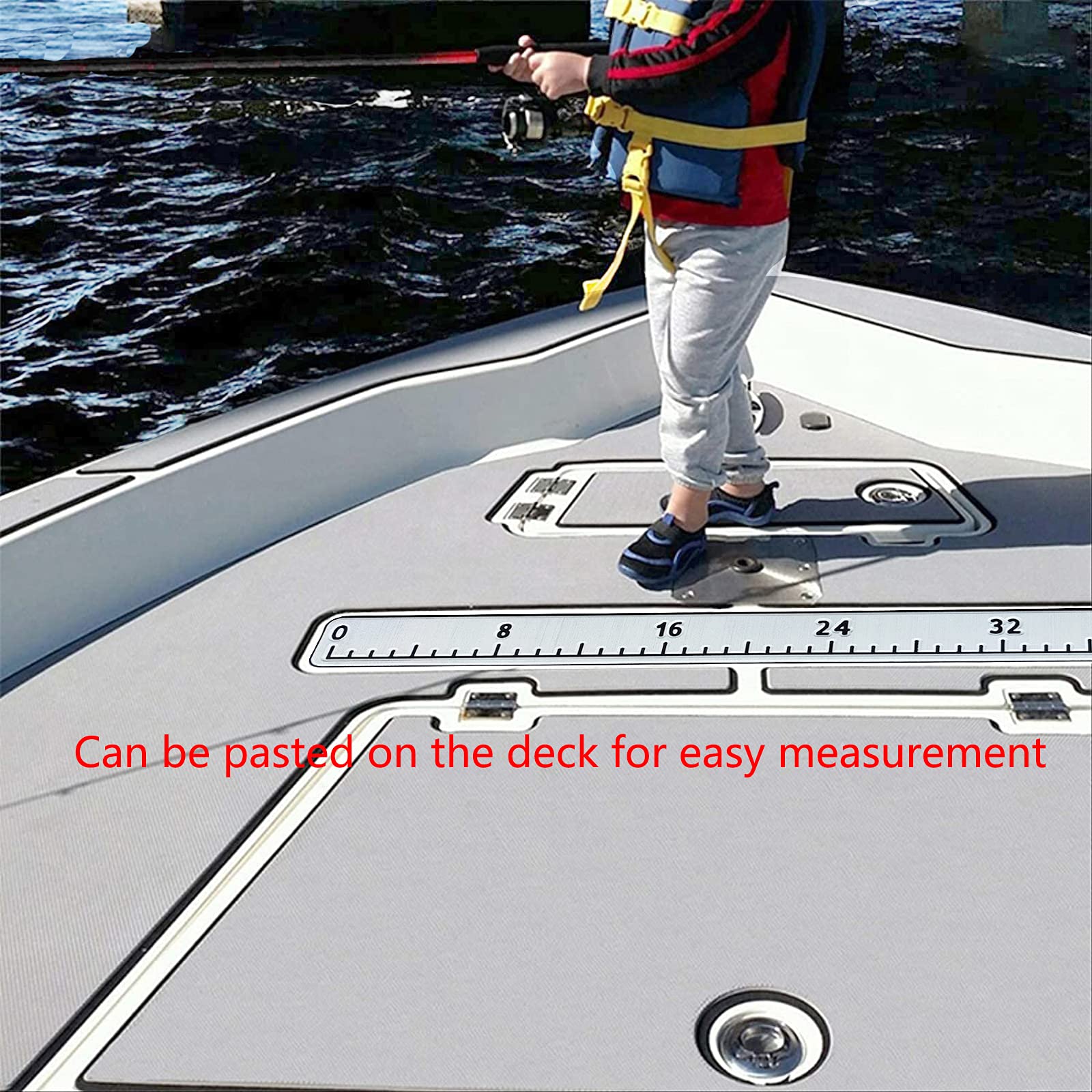 Hzkaicun waterproof sticker on cooler or boat for durable length measurements