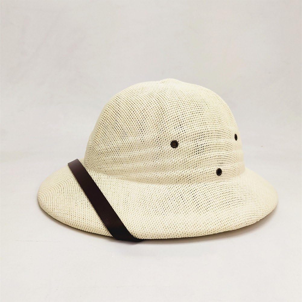 Hzzsbu straw pith helmet beach style for sunny seaside days