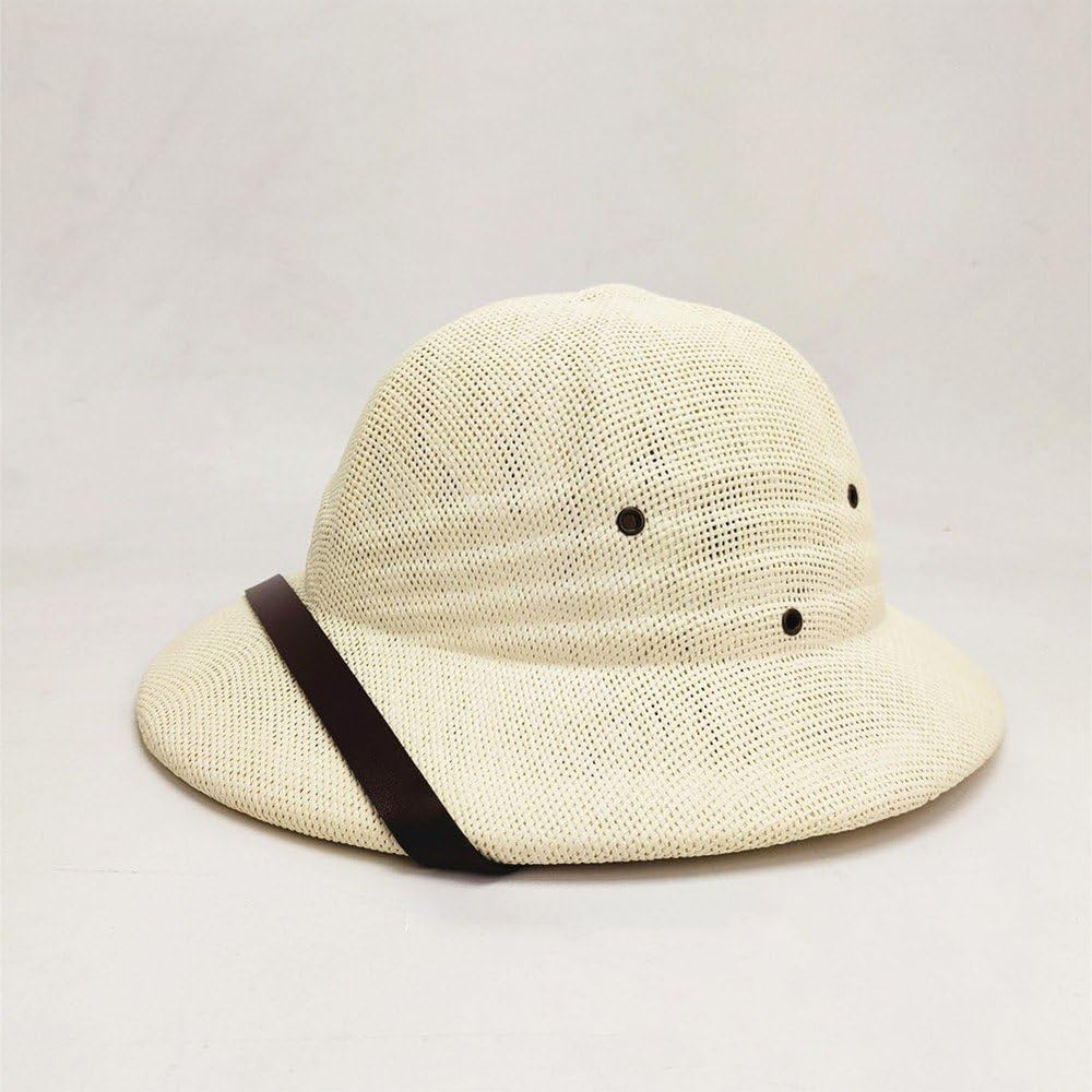 Hzzsbu straw pith helmet beach style for sunny seaside days