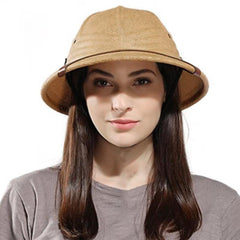 hzzsbu straw pith helmet breathable design keeps you cool outdoors
