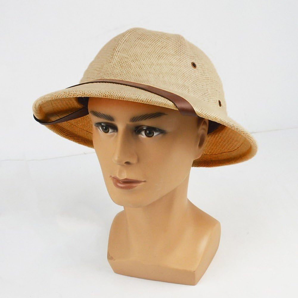 hzzsbu straw pith helmet soft lightweight material for all day wear