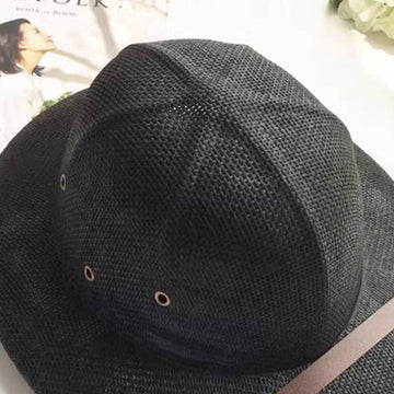 HZZSBU wide brim sun hat offering UV protection for sunny days
