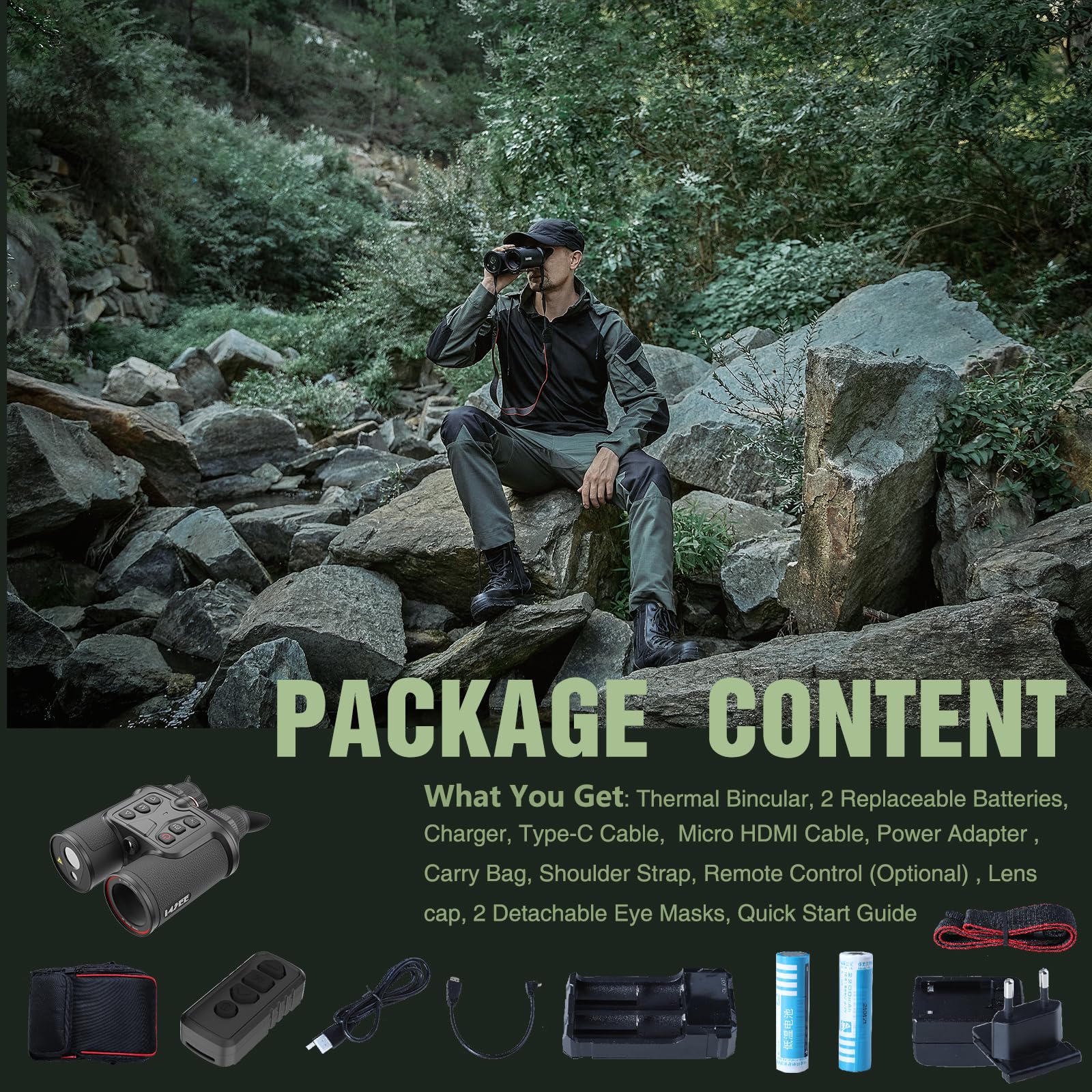 i4SEE B50-640 ergonomic grip supports steady one-handed use