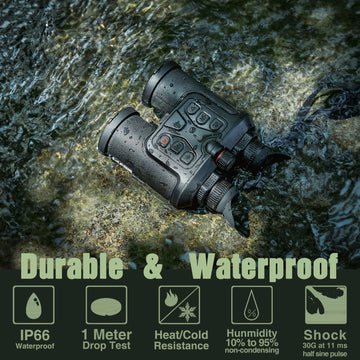 i4SEE B50-640 emphasizes heat contrasts for wildlife detection in low light