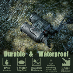 i4SEE B50-640 emphasizes heat contrasts for wildlife detection in low light