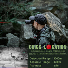 i4SEE B50-640 thermal image highlights forest scene for nighttime scouting