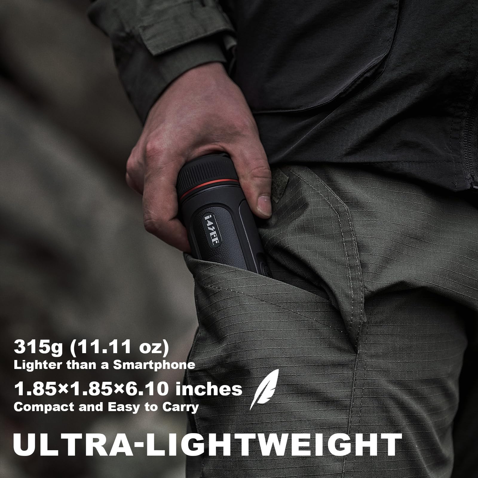 i4SEE E25-384 range visualization indicates up to 1300 m of thermal sensing.