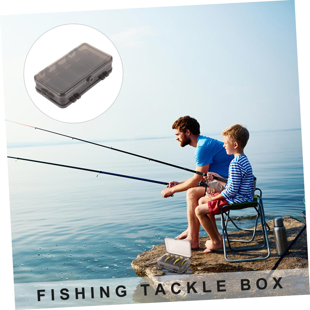 ibasenice double-side storage box with removable inserts for flexible layout