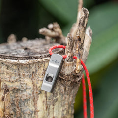 iBasingo 120-decibel whistle designed for long-distance signaling outdoors.